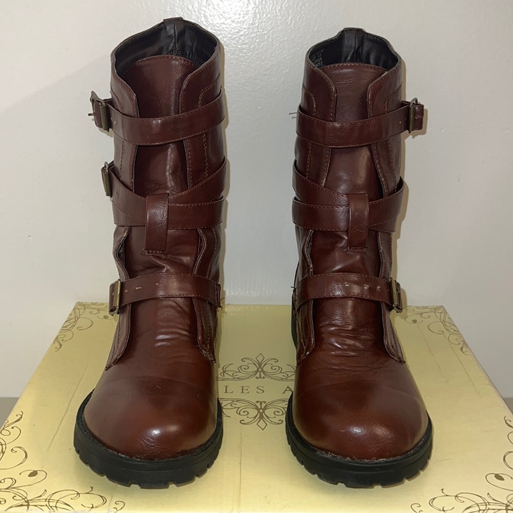 SALE ✨ Charles Albert Triple Buckle Moto Boots